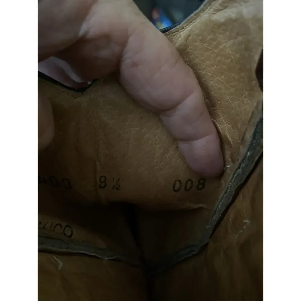 Hecho En Mexico Cowboy Boots 8 1/2